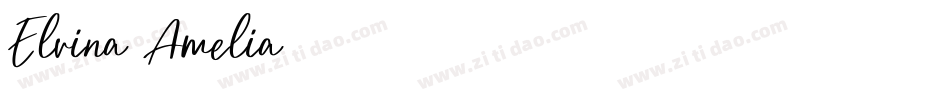 Elvina Amelia字体转换